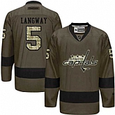 Glued Washington Capitals #5 Rod Langway Green Salute to Service NHL Jersey,baseball caps,new era cap wholesale,wholesale hats